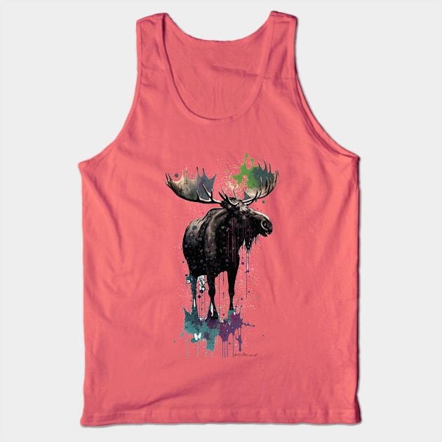 Trophy Bull Moose Tank Top by Urban Archeology Shop Gallery